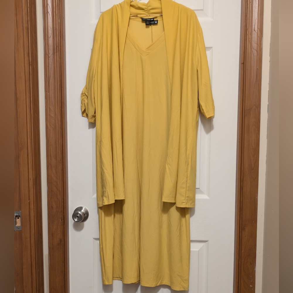 Antthony Mustard Long Sleeve Dress